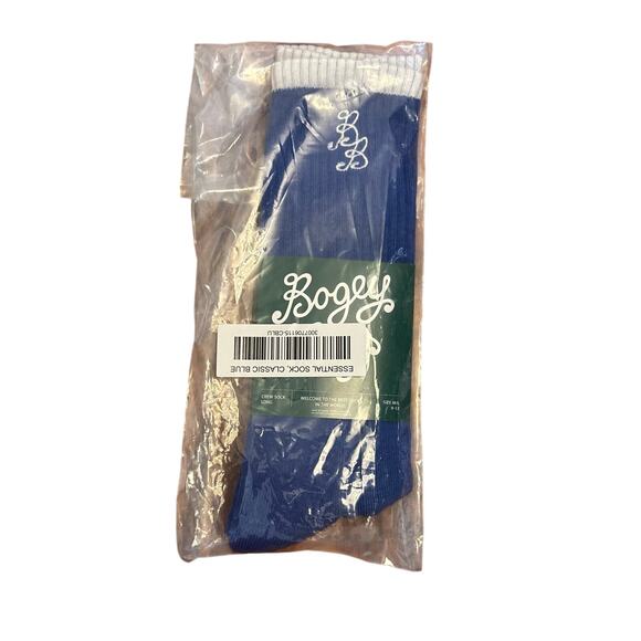 NWT Bogey Boys by Macklemore Essential Long Crew Sock in Blue Men’s Size 9-12 - Picture 5 of 5
